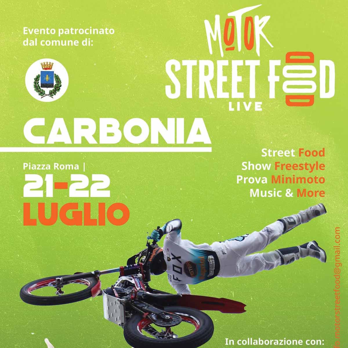 Motor Street Food a Carbonia, date e programma