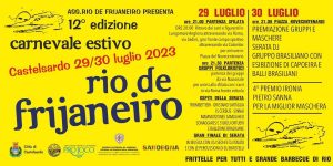 Rio de Frijaneiro a Castelsardo 2023, programma e date