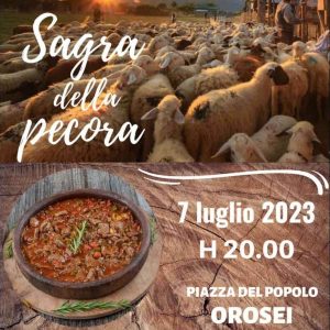 Sagra della pecora 2023 a Orosei, manifesto con data e programma