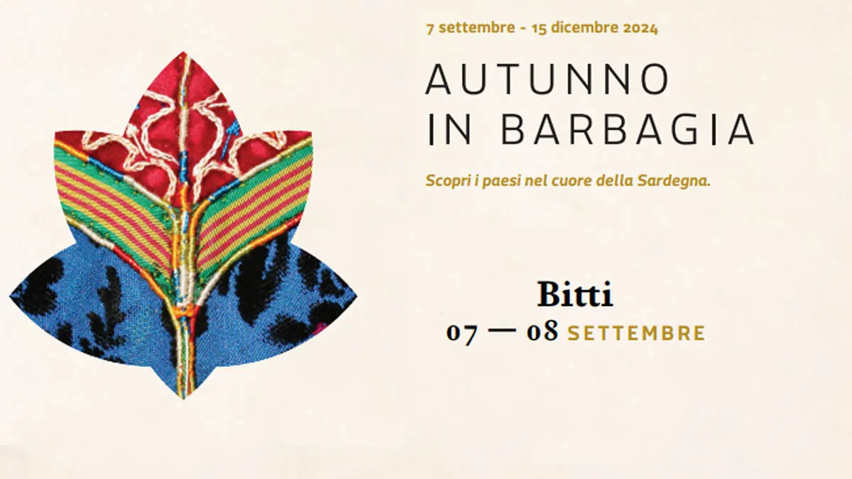 Autunno in Barbagia Bitti 2024, manifesto con date e programma