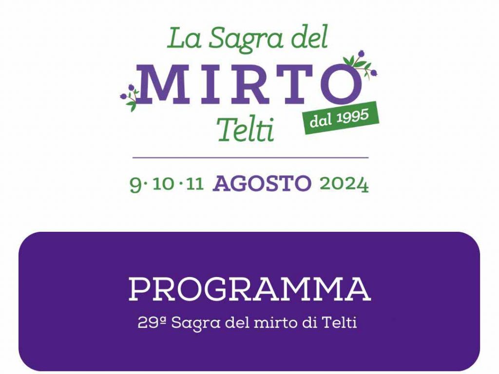 Sagra del mirto Telti 2024, date e manifesto
