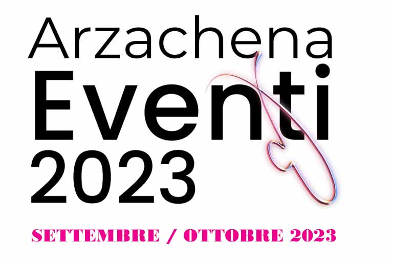 Eventi settembre e ottobre 2023 Arzachena, manifesto