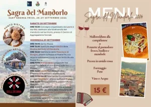Sagra del mandorlo a Sant'Andrea Frius, data, menù e manifesto
