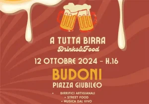 Festa della birra Budoni 2024, manifesto con data, orari e programma