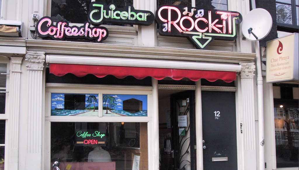 Coffee shop ad Amsterdam