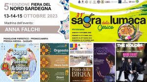 Eventi e sagre del 13, 14 e 15 ottobre 2023 in Sardegna, manifesti