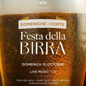 Festa della birra a Palazzo Doglio 2023, manifesto con date e programma