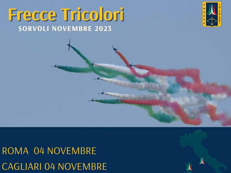 Frecce tricolori tornano a Cagliari a novembre