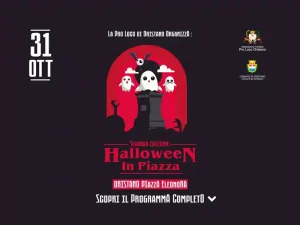 Halloween Oristano 2024, manifesto con programma e date