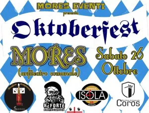 Oktoberfest Mores 2024, manifesto con programma, date, orari e birrifici partecipanti