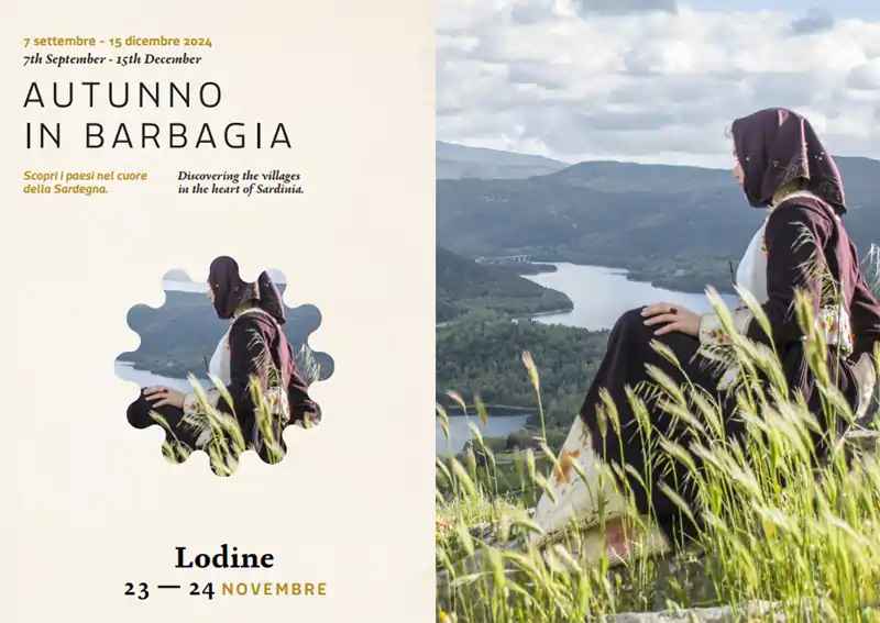 Autunno in Barbagia Lodine 2024, manifesto con programma, date e orari