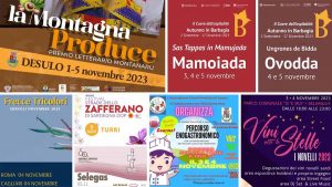 Eventi e sagre del 3, 4 e 5 novembre 2023 in Sardegna. manifesti