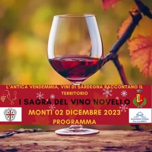 Sagra del vino novello 2023 a Monti, data e manifesto