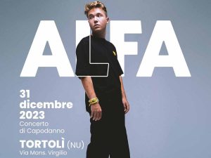Capodanno Tortolì 2024 con il rapper Alfa