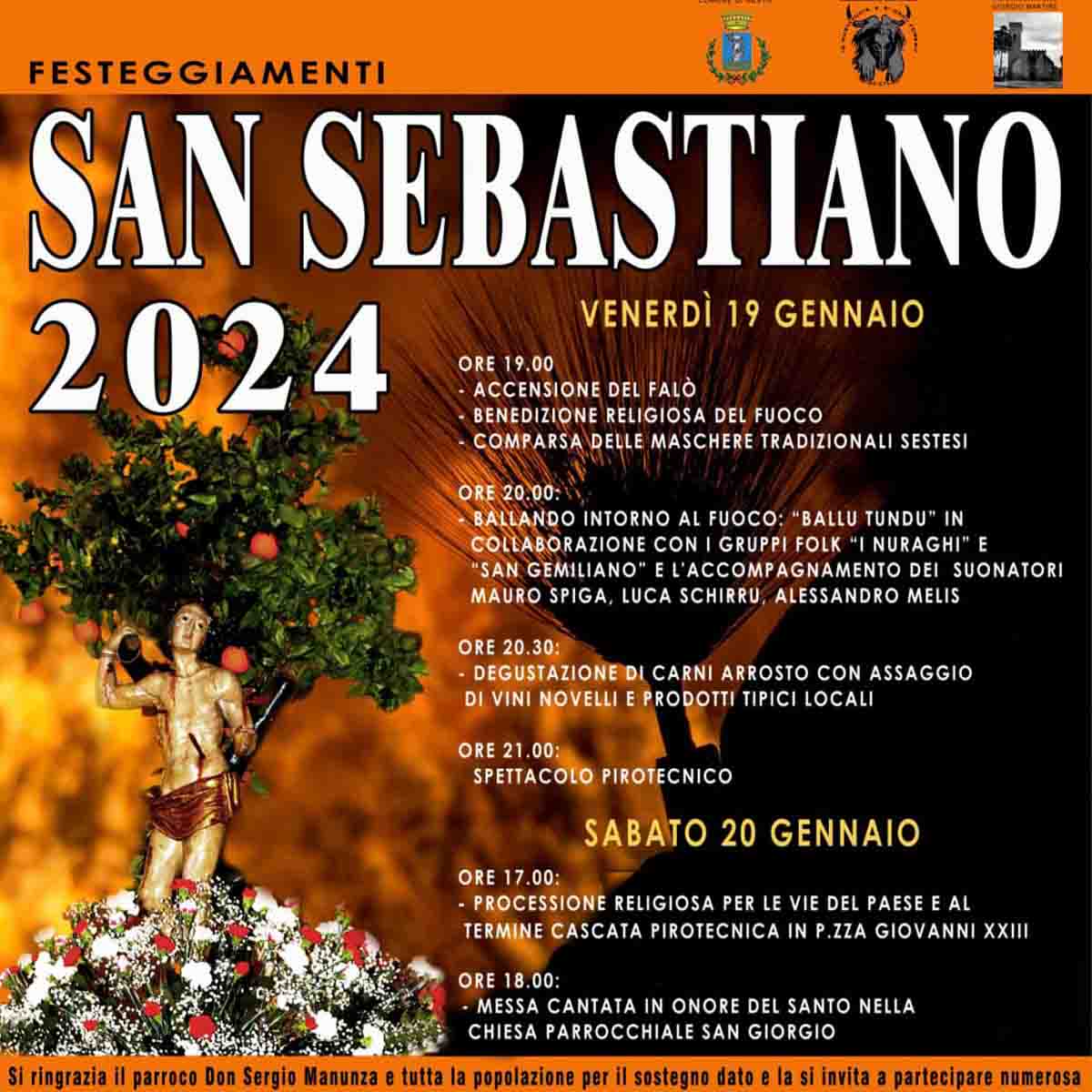 San Sebastiano 2024 Sestu scopri il programma del 1920 gennaio