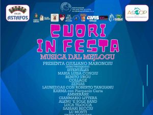 Cuori in festa 2024 a Bonnanaro, locandina con data e programma