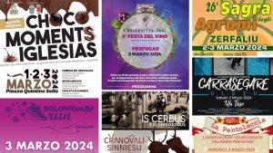 Eventi e sagre del 1, 2, 3 marzo 2024 in Sardegna, manifesti aggiornati
