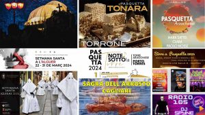 Eventi 30, 31 marzo e 1 aprile 2024 in Sardegna, manifesti