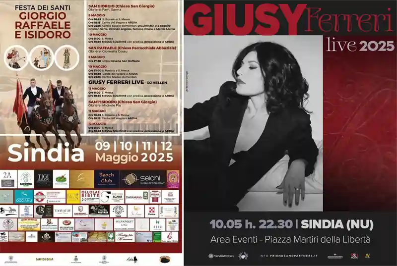 Ardia Sindia 2025, manifesto con date, programma e orari | Sardegna in blog