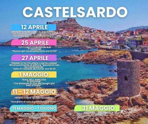 Calendario eventi primavera 2024 a Castelsardo, manifesto