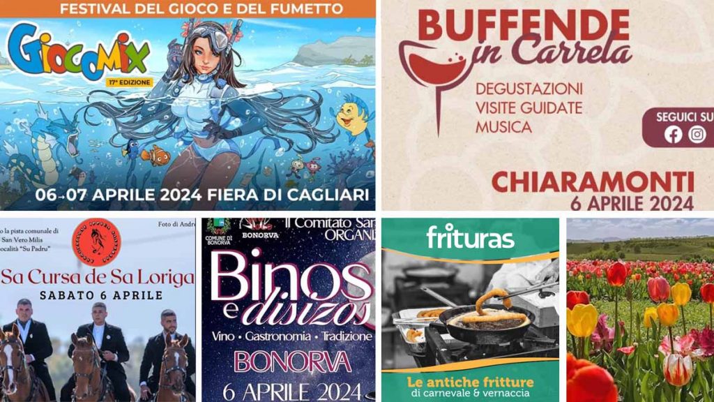 Eventi e sagre del 5, 6 e 7 aprile 2024 in Sardegna