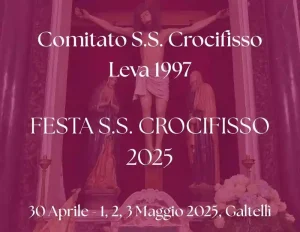 Festa patronale del santissimo Crocifisso a Galtellì, manifesto con date, programma e orari eventi 2025 | Sardegna in blog