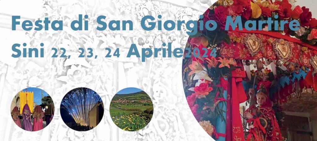 Festa San Giorgio Martire a Sini, manifesto con date 2024