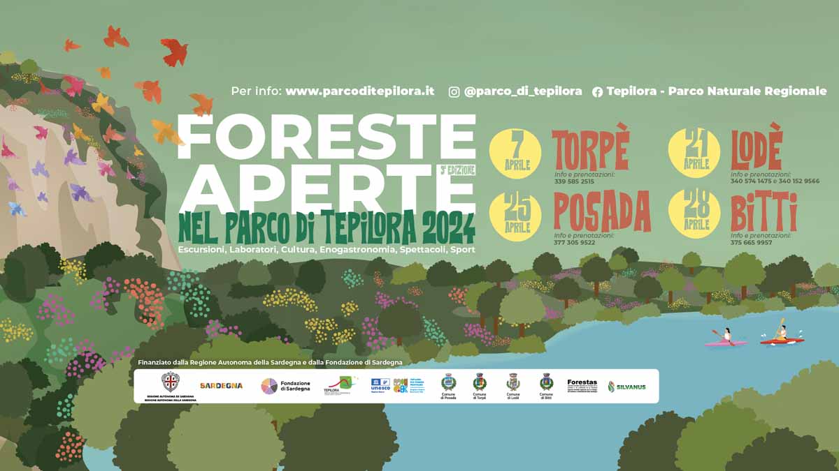 Foreste aperte 2024 nel parco di Tepilora