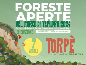 Foreste aperte 2024 nel parco di Tepilora, manifesto di Torpé
