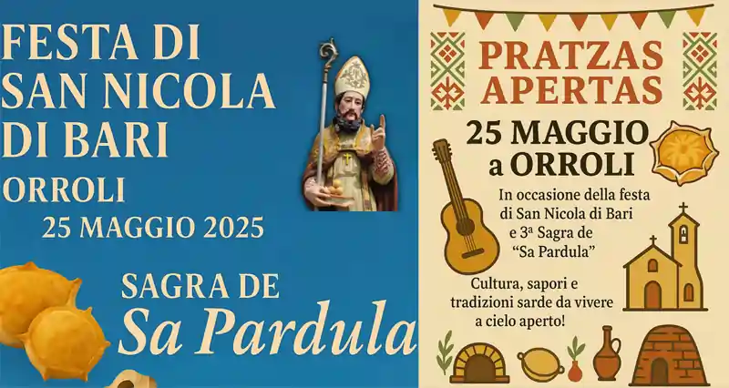 Sagra de sa pardula Orroli 2025, manifesto con date, programma e orari | Sardegna in blog