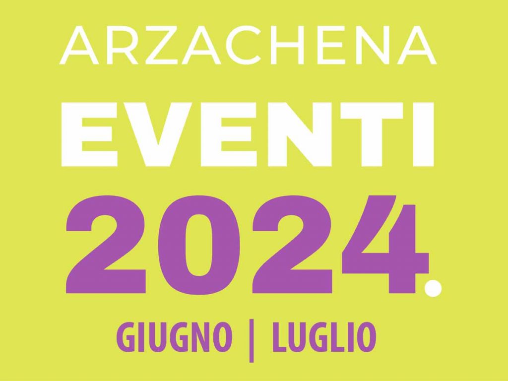 Eventi luglio 2024 ad Arzachena, manifesto
