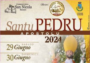 Festa Santu Pedru a Golgo di Baunei, manifesto e date 2024