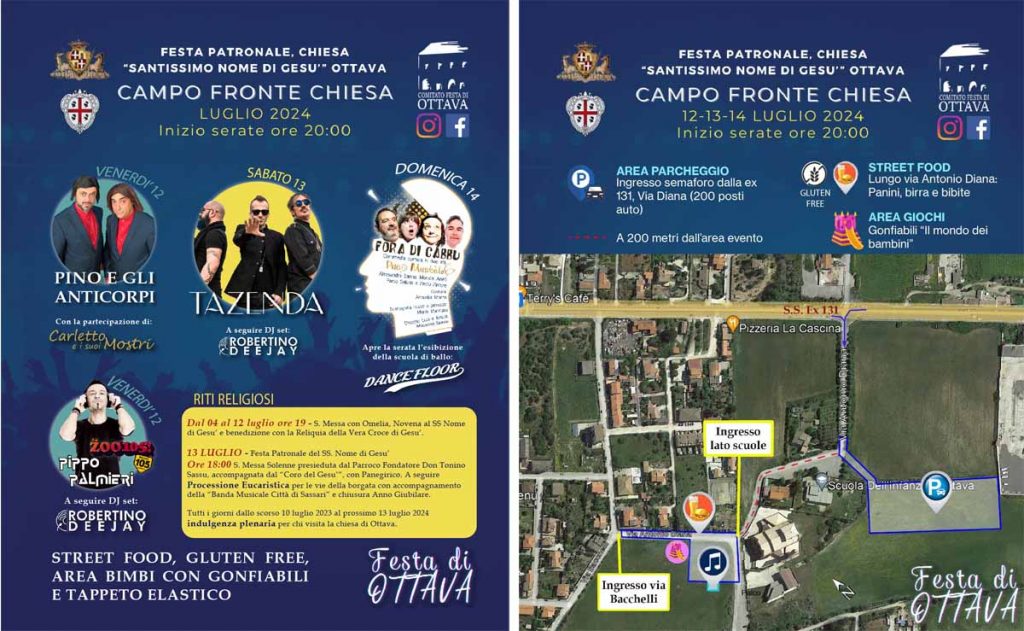 Festa di Ottava 2024, manifesto con date, programma e info utili