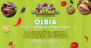 Fiesta Latina Olbia 2025, manifesto con date, programma e orari di balli e degustazioni | Sardegna in blog