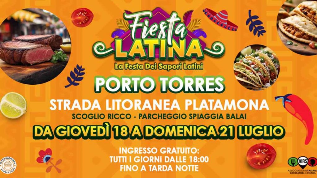 Fiesta Latina a Porto Torres, date, programma e manifesto 2024