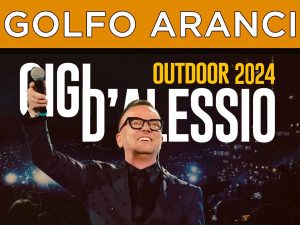 Concerto Gigi d'Alessio a Golfo Aranci, locandina 2024