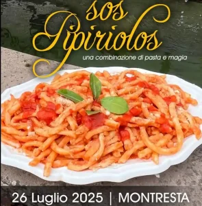 Sagra dei Pipiriolos 2025 a Montresta, manifesto con date, programma e orari | Sardegna in blog