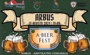 Festa della birra di Arbus, manifesto con data e programma