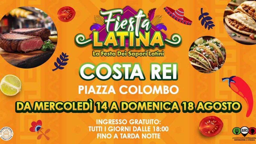 Fiesta Latina Costa Rei 2024, manifesto con date e programma