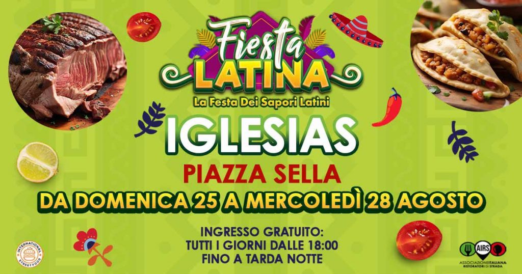 Fiesta Latina Iglesias 2024, manifesto con dare e programma!