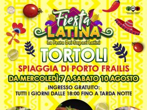 Fiesta Latina 2024 a Tortolì, manifesto con date e programma