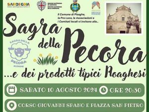 Sagra della pecora 2024 a Ploaghe, manifesto con programma e data