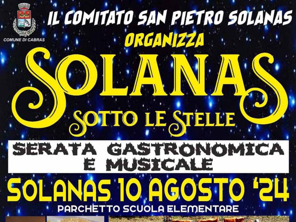 Solanas sotto le stelle, manifesto con data e programma 2024