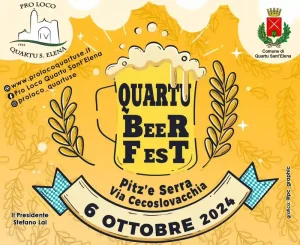 Quartu Beer Fest, manifesto con data, orario e programma 2024