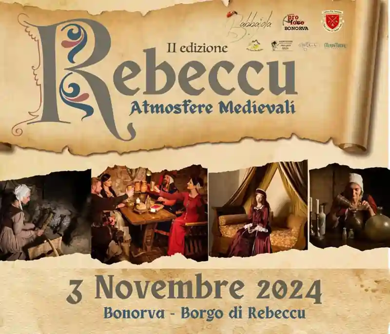 Rebeccu atmosfere medievali, manifesto con programma, orari e data 2024