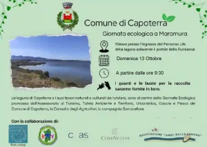 Giornata ecologica a Maramura, Capoterra. programma, orari e manifesto