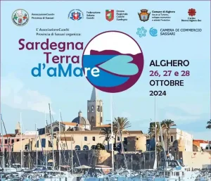 Sardegna d'amare Alghero 2024, manifesto con programma, eventi e orari