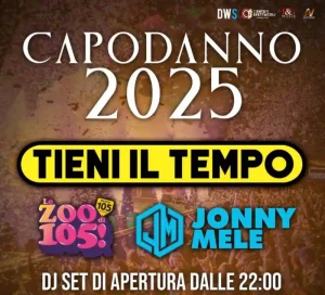 Capodanno Capoterra 2025, manifesto con ospiti, orari e programma