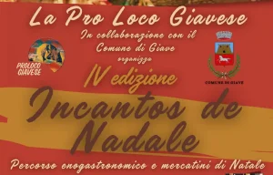 Incantos de Nadale 2024 a Giava, manifesto con programma, data e orari