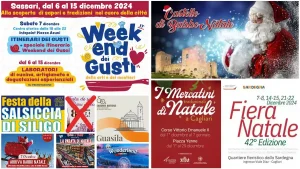 Eventi, sagre e mercatini di Natale del 6, 7, 8 dicembre 2024, in Sardegna. Manifesti con date e programmi aggiornati